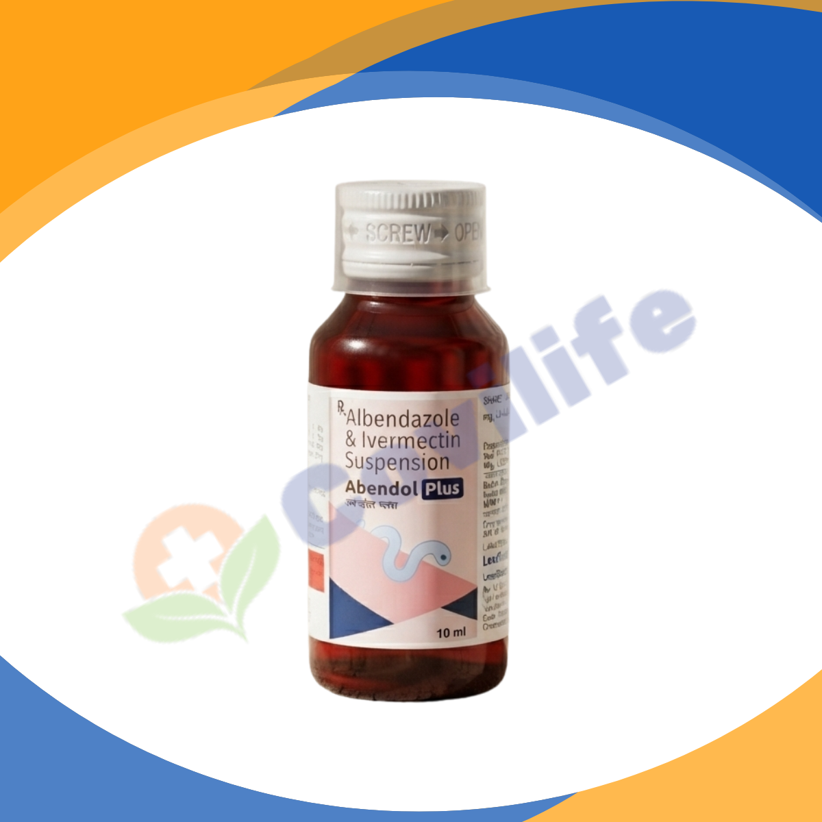 Abendol Plus albendazole & Ivermectin suspension 3 Abendol Plus ( Ivermectin & albendazole oral suspension 10 ml bottle